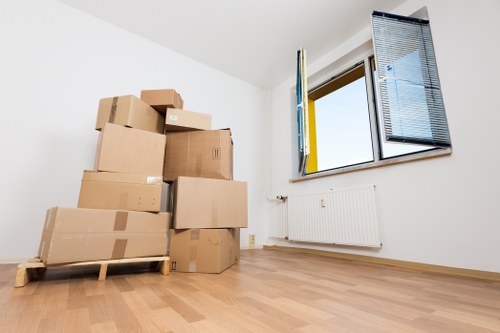 Household furniture being loaded for a move near Aperfield