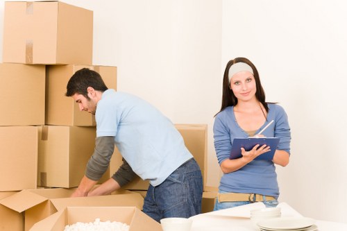 Preparation checklist and moving supplies for a house move in Aperfield
