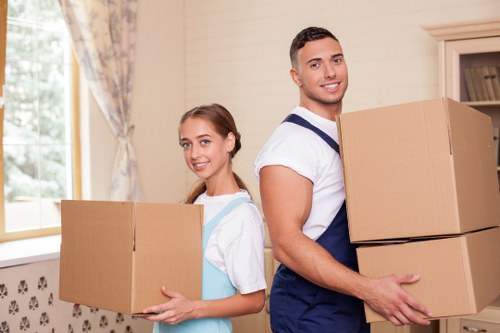 Loading furniture and boxes for a house move in Aperfield