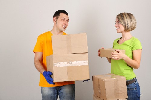 Secure loading of furniture and moving equipment into a van