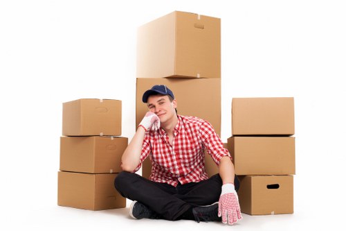 Aperfield furniture removal team handling a collection efficiently